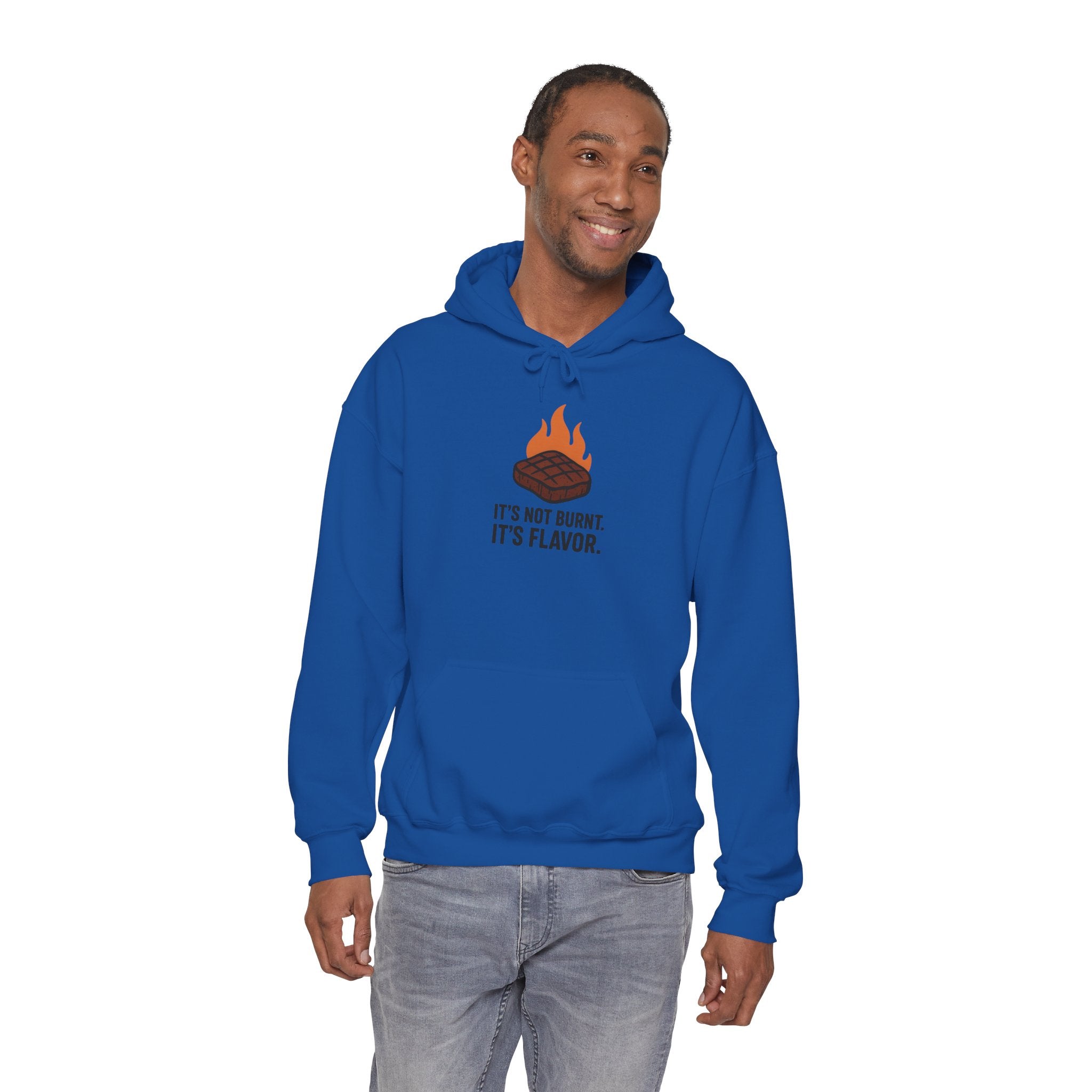 Grill Master Hoodie — "It's Not Burnt. It's Flavor." BBQ Pullover