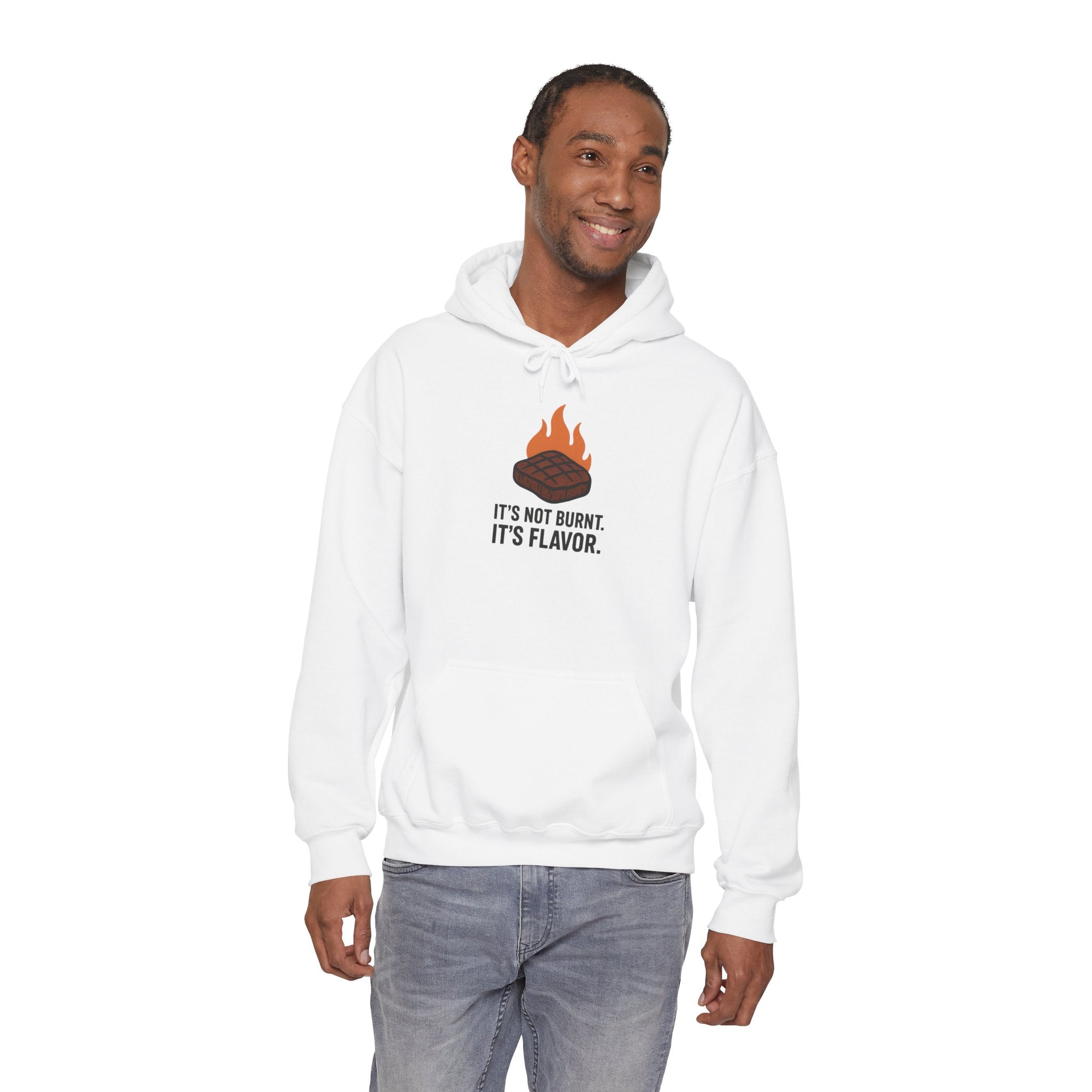 Grill Master Hoodie — "It's Not Burnt. It's Flavor." BBQ Pullover